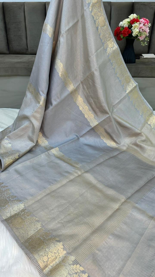 Handloom Pure Tissue Silk Fancy Design Saree
