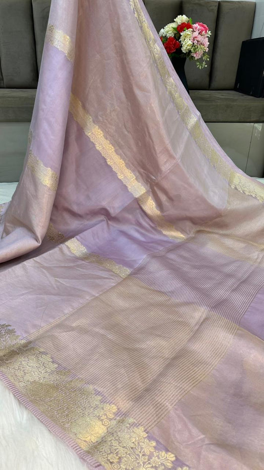 Handloom Pure Tissue Silk Fancy Design Saree