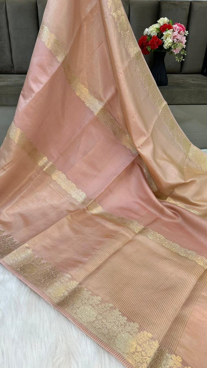 Handloom Pure Tissue Silk Fancy Design Saree
