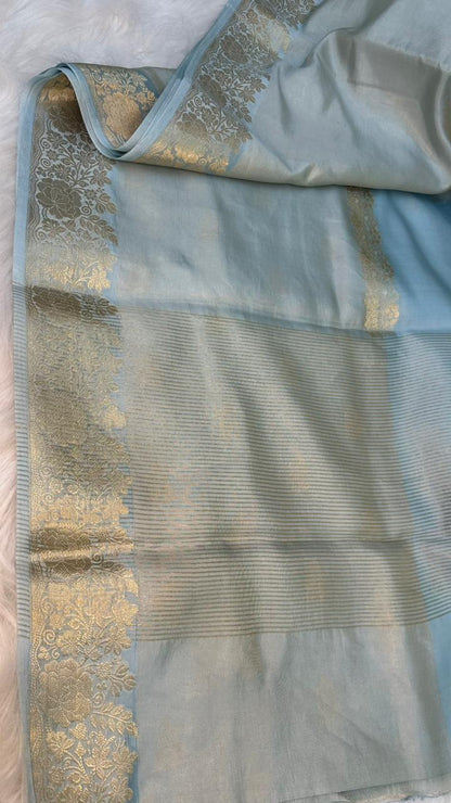 Handloom Pure Tissue Silk Fancy Design Saree