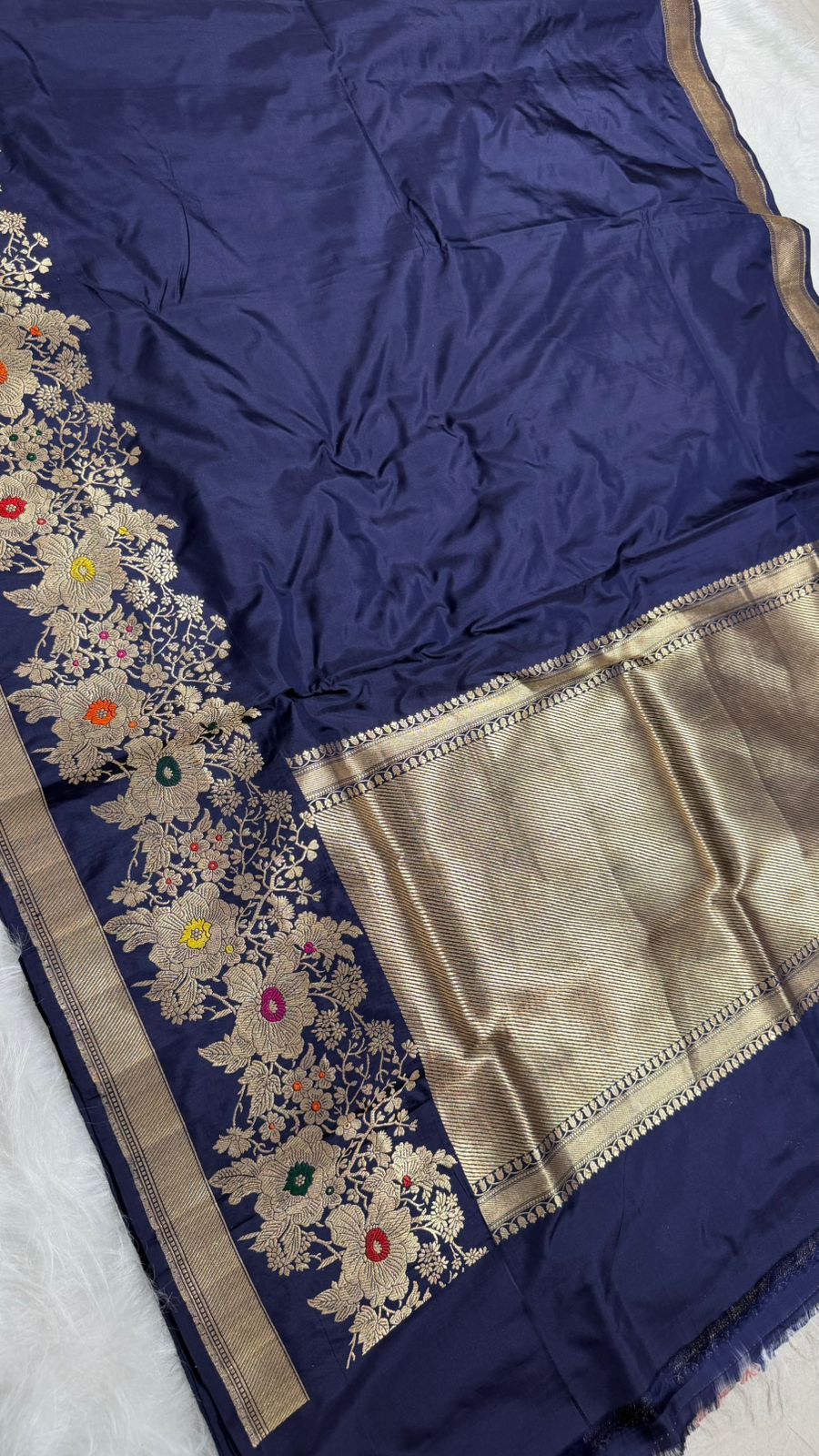 handwoven Pure katan silk kaduwa weave saree