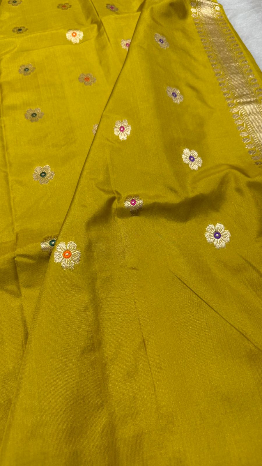 handwoven Pure katan silk kaduwa weave saree
