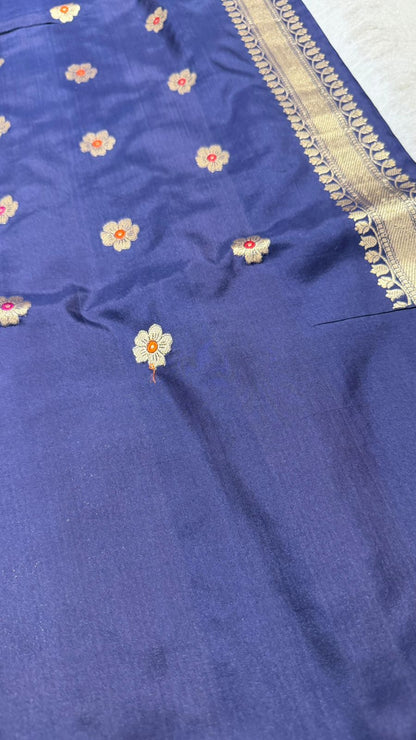 handwoven Pure katan silk kaduwa weave saree