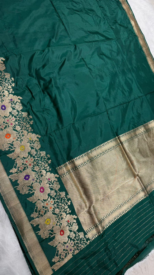 handwoven Pure katan silk kaduwa weave saree