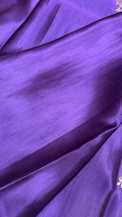 Handloom Pure Mashru Silk Kaduwa Weaving Banarasi Saree
