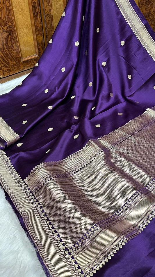 Handwoven Pure Mashru Silk Saree