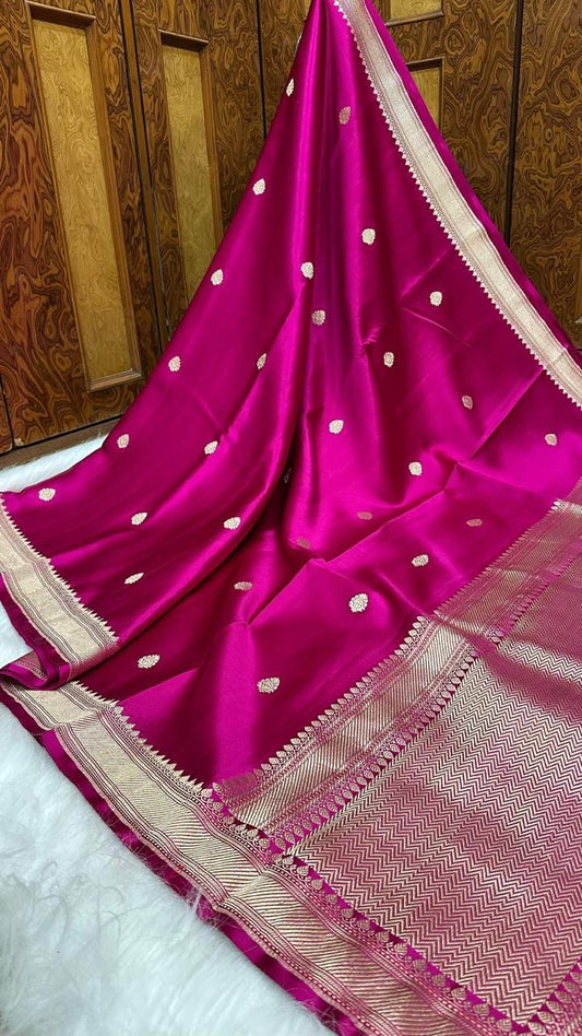 Handwoven Pure Mashru Silk Saree