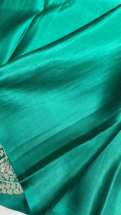 Handloom Pure Mashru Silk Kaduwa Weaving Banarasi Saree